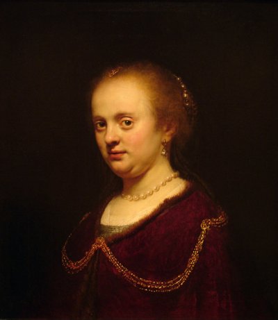 Portrait of a Young Woman by Rembrandt van Rijn